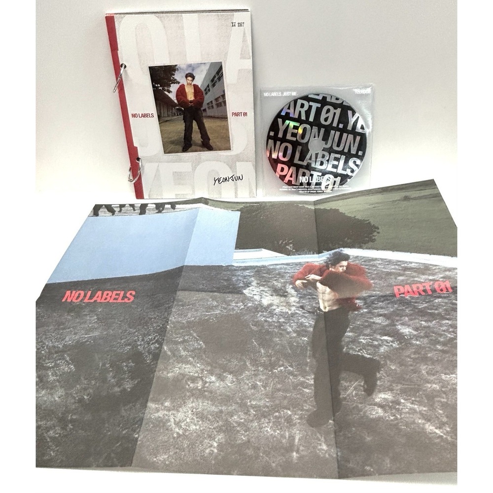 TXT Yeonjun No Labels Part 01 Album Photobook CD Poster K-Pop HYBE - Picture 3 of 11